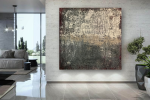 'Rusty Road' | Paintings by Christina Twomey Art + Design. Item made of canvas works with minimalism & contemporary style