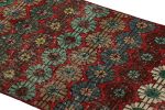 Vintage Zeki Múren Runner in Red, with Colorful Floral | Area Rug in Rugs by Rug and Kilim