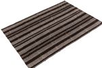 Vintage Turkish Kilim rug in all over Brown, Black & White | Area Rug in Rugs by Rug and Kilim