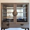 Moon Hutch / China Cabinet / Liquor Cabinet | Sideboard in Storage by YJ Interiors. Item made of oak wood with brass works with contemporary & eclectic & maximalism style