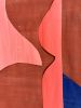 Blues Duo | Collage in Paintings by Cyrille Gulassa. Item made of paper works with boho & mid century modern style