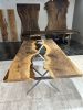 Wood And Epoxy Dining Table - River Table - Epoxy Table | Tables by Tinella Collection. Item made of wood compatible with contemporary and country & farmhouse style