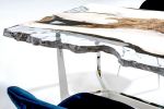 Epoxy Resin Table, Handmade Live Edge Epoxy Resin Table | Dining Table in Tables by Tinella Collection. Item composed of wood & synthetic compatible with contemporary and art deco style