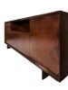 Metal and Wood Media Console | Storage by Michael Daniel Metal Design. Item composed of walnut and steel