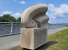 Memories of the elements | Public Sculptures by Rafail Georgiev - Raffò | Saint Georges de beauce in Saint-Georges. Item made of marble works with minimalism & contemporary style