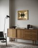 Gilded Age No. 1 | Mixed Media by Ayse Sirin Budak. Item composed of oak wood & canvas compatible with minimalism and mid century modern style