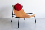 Bo Armchair | Lounge Chair in Chairs by Giacomo Tomazzi Studio. Item made of wool with brass works with contemporary & modern style