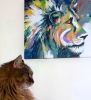 Maasai Lion | Paintings by Joanne Beaule Ruggles