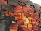 "Dusk" Glass and Metal Wall Art Sculpture | Wall Sculpture in Wall Hangings by Karo Studios. Item made of metal & glass