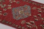 Rug & Kilim's Mid-Century Anatolian Rug in Red Traditional | Area Rug in Rugs by Rug and Kilim