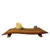 Harbor of Light - Meditative Sculpture Lamp from Reclaimed W | Sculptures by Loom&Drift. Item made of wood & ceramic compatible with minimalism and mid century modern style