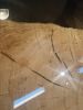 Maple/Epoxy pour Coffee Table. | Tables by Great Lakes Custom Furniture. Item composed of maple wood and metal in mid century modern or rustic style