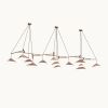 Emily Group of Thirteen Pendant Light – Gold Semi-Matte | Pendants by MOSS Objects. Item made of oak wood & steel compatible with contemporary and modern style