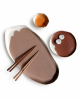 Earth Tones Sushi Set — 38 cm | Platter in Serveware by Pottery & Poetry. Item made of ceramic compatible with contemporary style