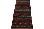 Vintage Afghan Baluch Kilim Runner Rug, with Geometric | Area Rug in Rugs by Rug and Kilim