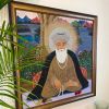 Guru Nanak Dev Ji Handmade Original Embroidered Artwork For | Embroidery in Wall Hangings by MagicSimSim