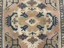 Hand-woven Turkish Rug Doormat| 2.2 x 2.2 | Small Rug in Rugs by Wool and Rug. Item made of wool compatible with boho and contemporary style