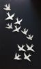Flock - 11 Porcelain Ceramic Wall Art Swallows | Wall Sculpture in Wall Hangings by Elizabeth Prince Ceramics. Item made of stoneware works with contemporary & country & farmhouse style
