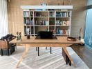 Mrs. Note Desk | Tables by Hatt. Item made of oak wood with leather