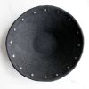 Low Wabi Sabi Centerpiece Bowl in Black and Silver | Decorative Bowl in Decorative Objects by Carolyn Powers Designs. Item made of brass & concrete compatible with minimalism and contemporary style