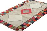 Vintage Gabbeh Persian Runner with Multicolor Diamond | Area Rug in Rugs by Rug and Kilim