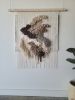 Earth Tone Woven Wall Tapestry | Wall Hangings by MossHound Designs. Item in boho or country & farmhouse style