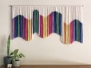 CANDY AURORA Rainbow Multicolor 3D effect Wall Tapestry | Macrame Wall Hanging in Wall Hangings by Wallflowers Hanging Art. Item composed of fiber compatible with boho and mid century modern style