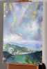 Brilliant Mountains | Oil And Acrylic Painting in Paintings by Catherine Twomey. Item in contemporary or modern style