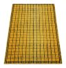 Rug & Kilim’s Gradient Rug in Yellow and Black Ombre Grid | Area Rug in Rugs by Rug and Kilim. Item composed of wool