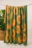Persimmon Throw Blanket | Linens & Bedding by Superstitchous. Item made of cotton with fiber works with contemporary & eclectic & maximalism style
