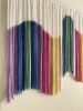 CANDY AURORA Rainbow Multicolor 3D effect Wall Tapestry | Macrame Wall Hanging in Wall Hangings by Wallflowers Hanging Art. Item composed of oak wood & wool compatible with boho and mid century modern style