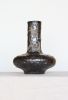 Tall Noir Vessel with Vine and Floral detail | Vases & Vessels by Twinette Poterie. Item composed of ceramic in minimalism or contemporary style