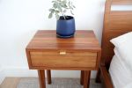 Modern Night Stands end tables side tables | Nightstand in Storage by The 1906 Gents. Item made of walnut & brass