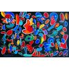 Dancing Butterflies | Oil And Acrylic Painting in Paintings by Nathalie D Gribinski. Item made of canvas compatible with mid century modern and contemporary style