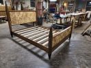 Mozambique and Mappa Burl Bed | Beds & Accessories by Donald Mee Design. Item made of brass compatible with mid century modern and contemporary style