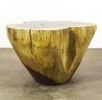 Carved Live Edge Solid Wood Trunk Table ƒ3 by Costantini | Side Table in Tables by Costantini Design. Item composed of wood in contemporary or country & farmhouse style