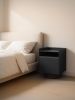 Bloc Nightstand, Handmade Metal, Minimal and Modern Look | Storage by Flek Design. Item made of aluminum works with minimalism & japandi style