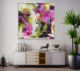 Blossom Burst | Oil And Acrylic Painting in Paintings by Anastasiia Krykun. Item composed of wood and canvas in contemporary or modern style
