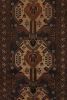 Vintage Baluch Afghan runner in Beige, Brown & Blue Patterns | Area Rug in Rugs by Rug and Kilim