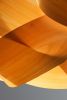 Minimalist Wood & Leather Pendant Light: Handcrafted Ceiling | Pendants by Traum - Wood Lighting. Item made of maple wood & leather compatible with minimalism and contemporary style