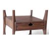 Walnut Roke Side Table, Modern Nightstand with one Drawer | Tables by Arid. Item composed of walnut compatible with minimalism and contemporary style