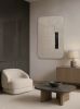 Linear Silence | Mixed Media by Julia Gorbunova. Item made of glass with paper works with minimalism & contemporary style