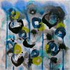 Bloom #6 Diptych | Oil And Acrylic Painting in Paintings by Joanie Gagnon San Chirico Studio. Item composed of canvas and synthetic