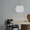 Opera Round Pendant lampshade, Origami, modern, pleated | Pendants by Studio Pleat. Item made of paper works with minimalism & contemporary style
