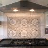 Kitchen backsplash mandala tiles (1 tile) | Tiles by GVEGA. Item composed of marble in mediterranean style