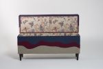 Lake - Large upholstered blanket box | Ottoman in Benches & Ottomans by Sadie Dorchester | London in London. Item made of wood with fabric