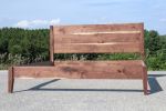 Solid Walnut Mid-Century Modern King Bed Frame | Beds & Accessories by Hazel Oak Farms. Item composed of walnut