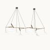 Emily Group of Nine Pendant Light – Anthracite Semi-Matte | Pendants by MOSS Objects. Item composed of oak wood and steel in contemporary or modern style