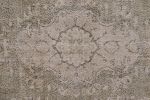 Vintage Zeki Müren Rug in Green with Beige Floral Medallion | Area Rug in Rugs by Rug and Kilim