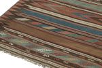 Vintage Bidjar Persian Kilim with Stripes & Geometric | Area Rug in Rugs by Rug and Kilim